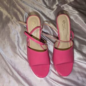 Olivia Rae Vibrant Pink Heels